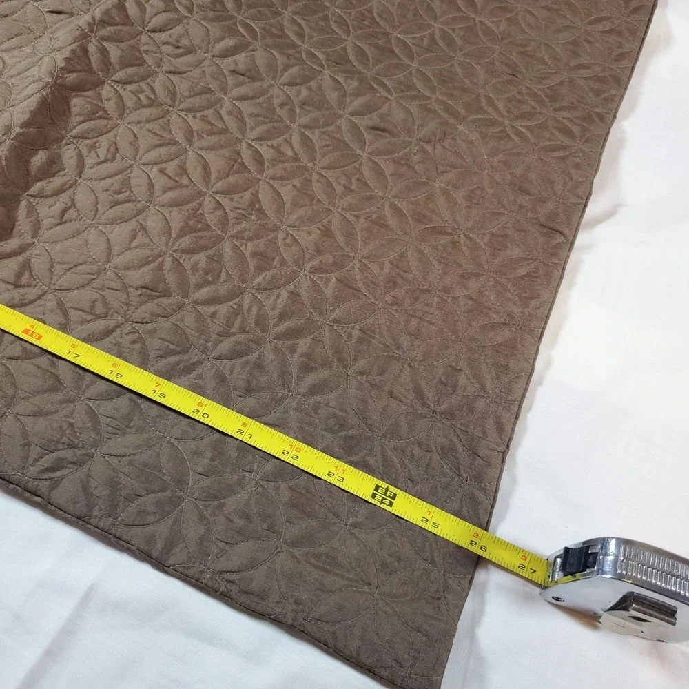 Noble Excellence Silk Blend Euro 2 Pillowcases Zip Brown 26x26‎